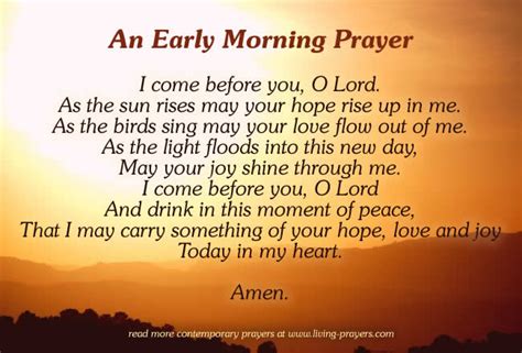 Short Morning Prayers- Good Inspirational Prayers