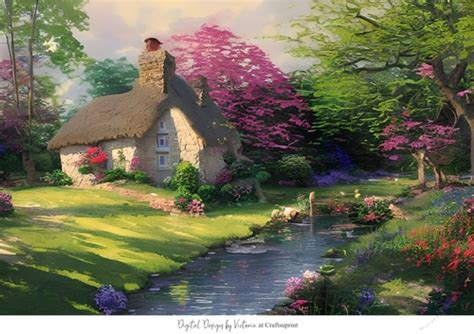 Whimsical Cottage No.4 - CUP1188874_43136 | Craftsuprint