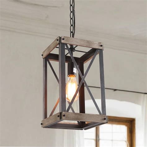 Fantastic Rustic Pendant Lighting Kitchen Island With Built In Mini ...