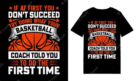 Premium Vector | Basketball t-shirt design, basketball quotes ...