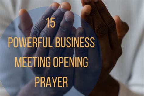 15 Powerful Business Meeting Opening Prayer – Bible Verses of the day