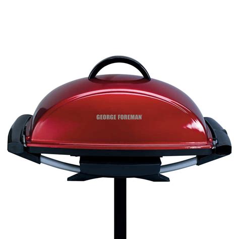 George Foreman Indoor/Outdoor Grill Red GFO201R-T - The Home Depot