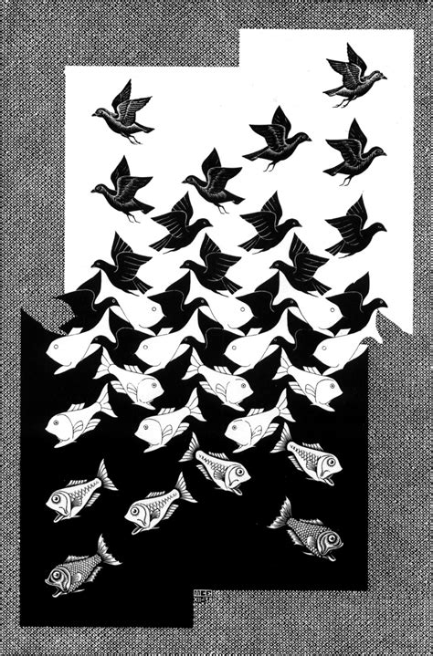 Sky and Water II, 1938 - M.C. Escher - WikiArt.org