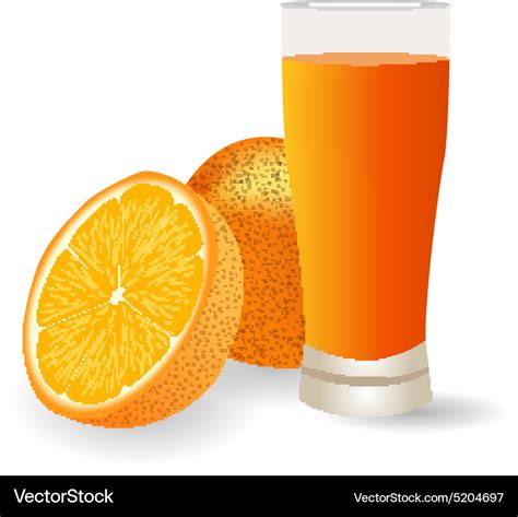 Orange juice Royalty Free Vector Image - VectorStock