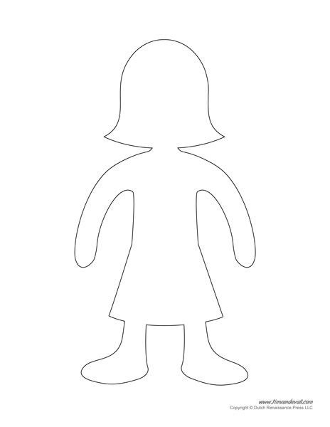 Printable Paper Doll Templates | Make Your Own Paper Dolls – Tim's ...