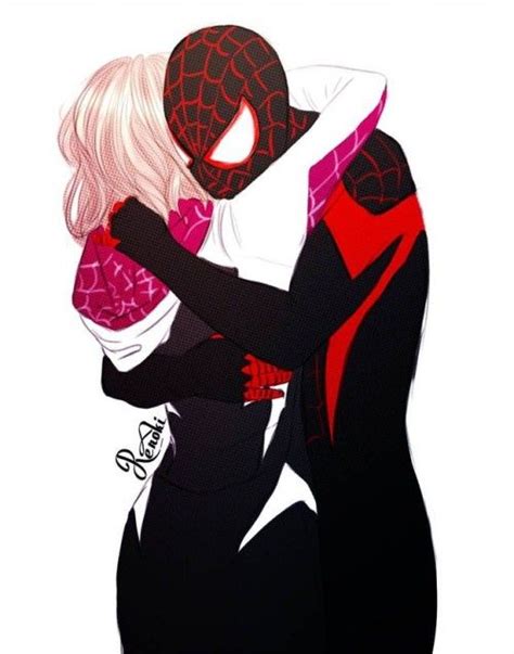 Miles & Gwen illustrated by Yaroslava Panina | Spider gwen art, Spiderman and spider gwen, Spiderman