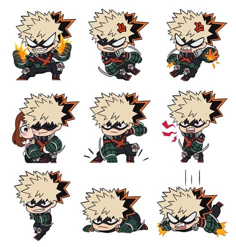 Bakugo Katsuki Shimeji | Pegatinas bonitas, Garabatos lindos, Dibujos ...