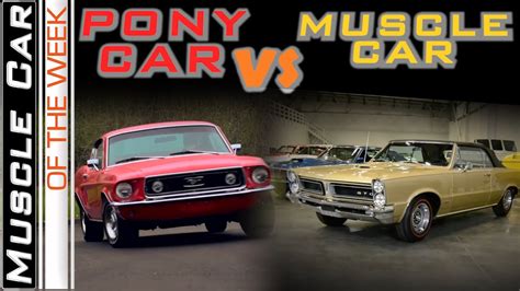 Pony Cars Vs. Muscle Cars - Muscle Car Of The Week Episode 361 - YouTube