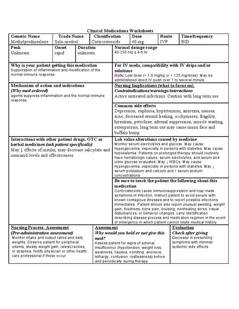 Methylprednisolone Solu Medrol | PDF | Pharmaceutical Drug | Health ...