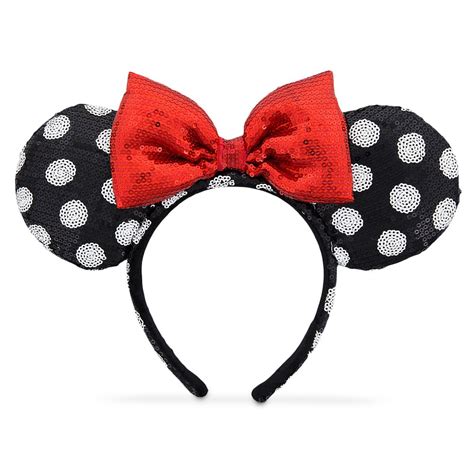 Minnie Mouse Ear Headband - Black and White | shopDisney