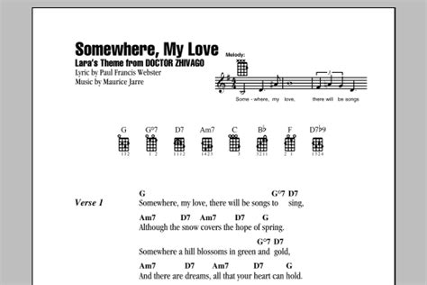 Somewhere, My Love | Sheet Music Direct