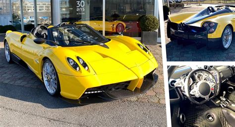 Can’t Find A Pagani Utopia Build Slot? Buy This Yellow Huayra Roadster ...