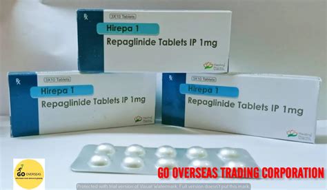 Repaglinide 1Mg Tablet at Rs 100/stripe | Antidiabetic Drug in Nagpur | ID: 24198491655