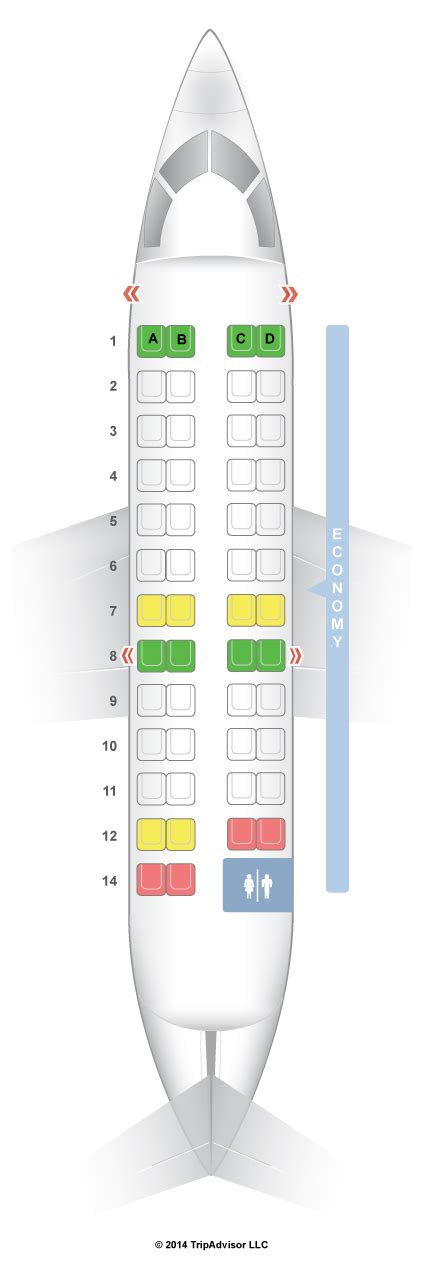 Canadair Regional Jet 900 Seating : Seat Map Delta Airlines Bombardier Canadair Regional Jet CRJ ...