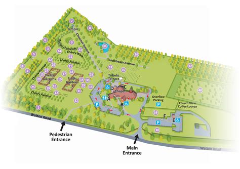 Map of Harwood Park Memorial Gardens | Cremation Plots