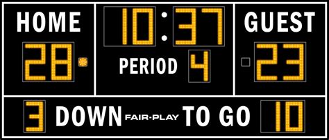 FB-8114-2 Football Scoreboard - Fair-Play Scoreboards