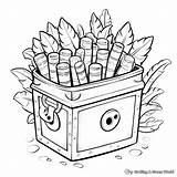 Crayon Box Coloring Pages sketch template
