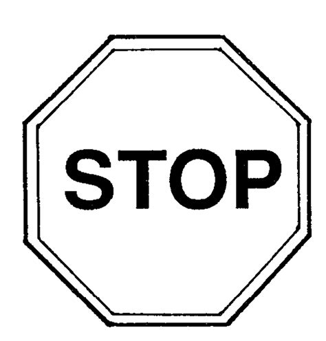 Printable Stop Sign Outline