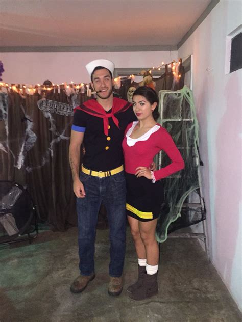 DIY Olive Oyl and Popeye Costume