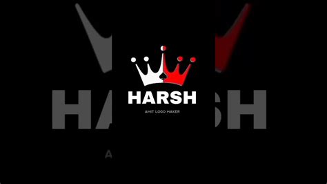 HARSH NAME LOGO ⚡ - YouTube