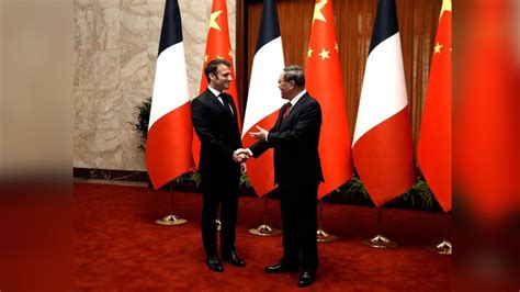 In China, France's Macron Says 'Counting On Xi Jinping To Bring Russia To Its Senses'