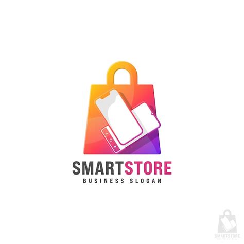 Premium Vector | Mobile store or mobile shop logo template