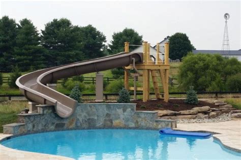 20 Backyard Swimming Pool Ideas With Water Slides