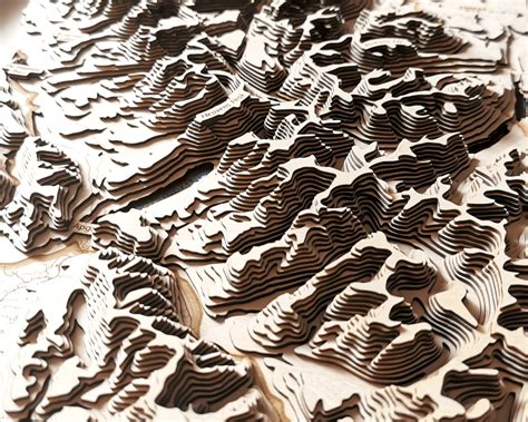 Topographic Wooden Maps | Origin Maps