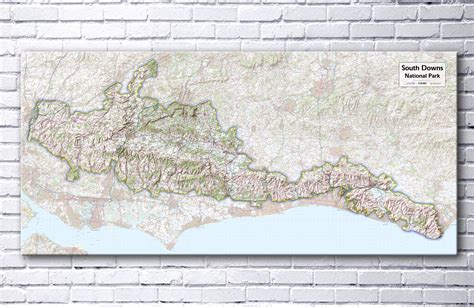 South Downs National Park - Map Poster from Love Maps On...