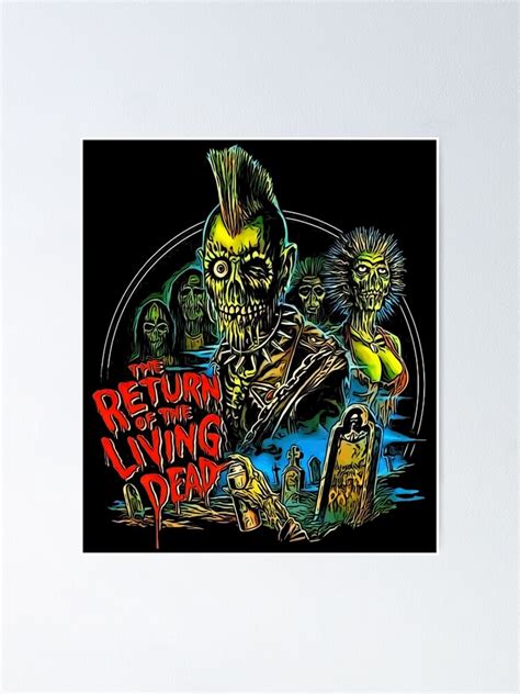 "Return of the Living Dead Tarman Poster Art" Poster for Sale by ...