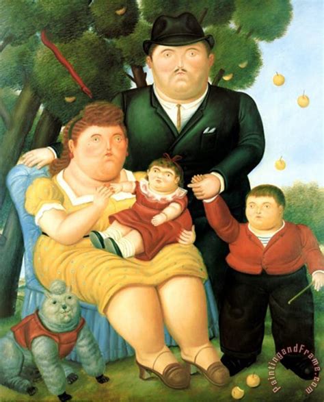 fernando botero Family II painting - Family II print for sale