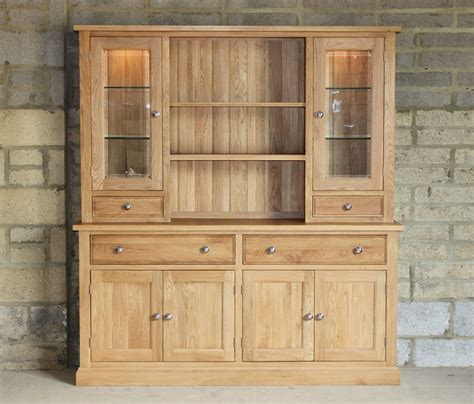 Kingston Solid Oak Large Glazed Dresser - Available @ www ...