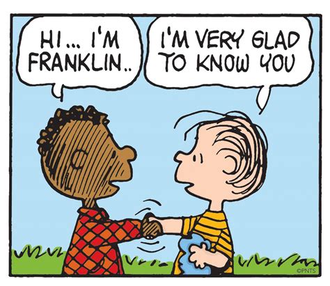 Franklin Armstrong's first appearance on the iconic comic strip ...