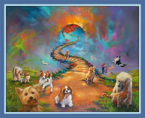 Rainbow Bridge All Dogs Go to Heaven Vivid 11x14 Matted 8x10 Art Print ...