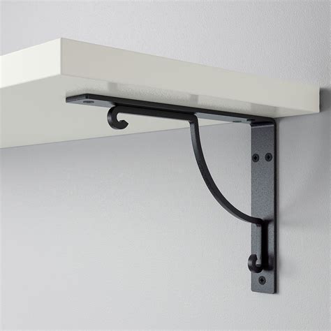 EKBY HÅLL Soporte - negro - IKEA | Soportes de estante, Decoración de ...