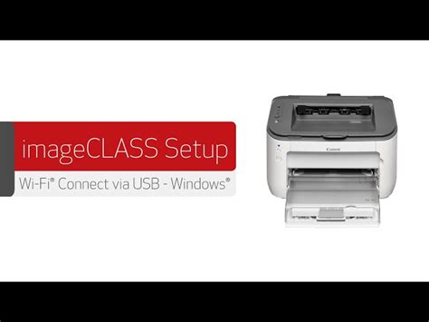 ImageCLASS Wireless Setup Via USB For Windows LBP6030w,