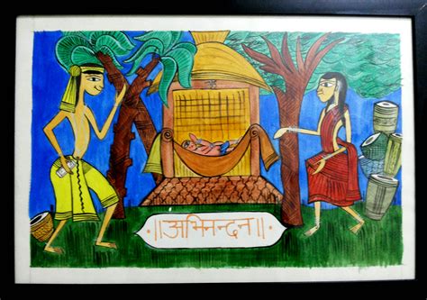 Santhal Painting - a form of painting of the tribals of Odisha. | Indian folk art, Painting ...