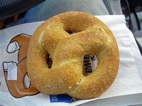 Wawa stuffed pretzel | Cheddar bagels, Pretzel, Cream cheese