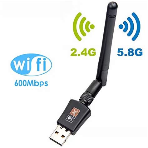 USB Wifi Adapter WiFi Adapter 600Mbps Dual Band 2.4G / 5.8G Wireless ...