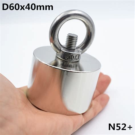 Neodymium magnet N52 D60x40 Super strong round magnet 250kg Rare Earth strongest permanent ...