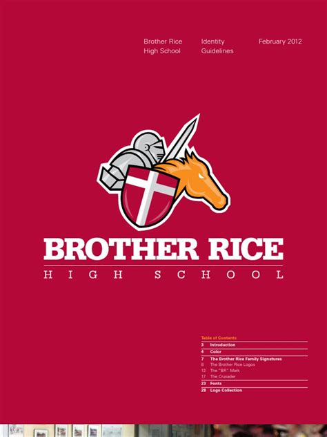 Brother Rice Branding Guideline | Typefaces | Art Media