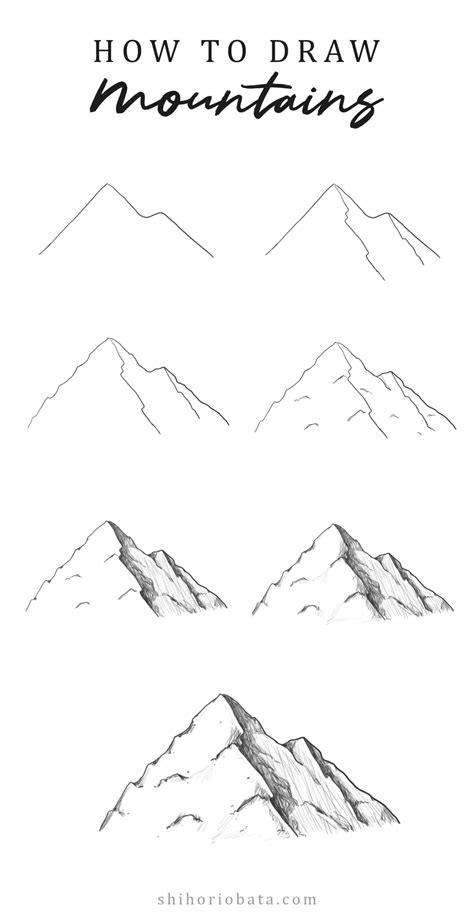 How To Draw A Mountain Range