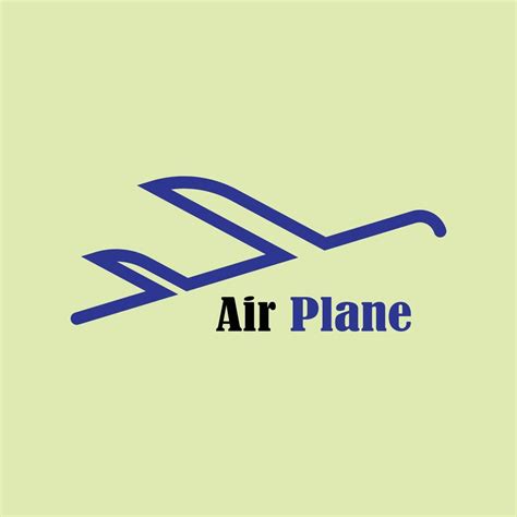 blue airplane logo 11881825 Vector Art at Vecteezy