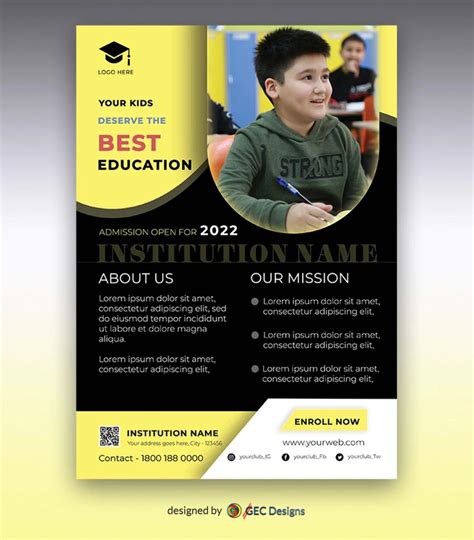 Best education creative school flyer design | GEC Designs