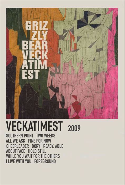 Grizzly Bear Veckatimest Poster | Poster, Grizzly bear, Movie posters