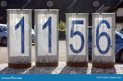 Giant Digital Clock stock image. Image of rectangular - 35114353