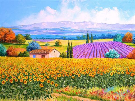 French landscape painting | Landscape paintings, Oil painting landscape, Art painting oil