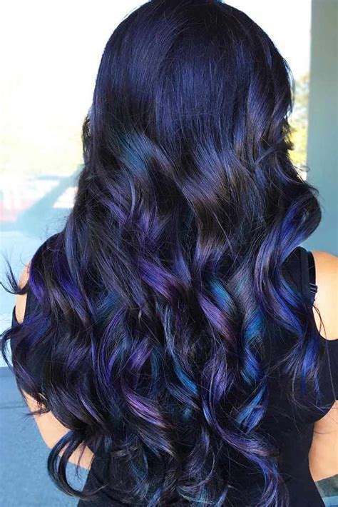 50 Mysterious Blue Black Hair Color Combinations For Deep And Vibrant Looks | Hair color for ...