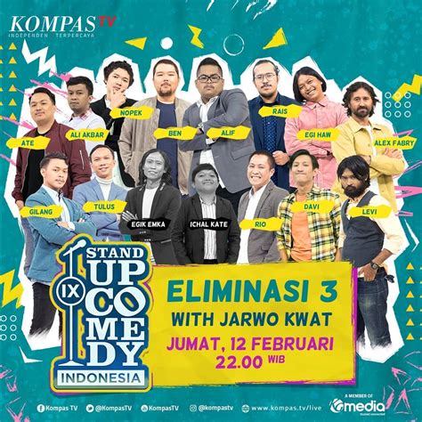 Stand Up Comedy Indonesia IX Kompas TV Sudah Digelar, Nonton di Vidio | Vidio