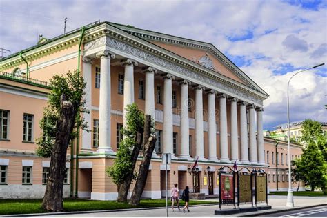 .Moscow, Russia-May, 24, 2018: the City Duma Building on Strastnoy Boulevard. Palace of the ...